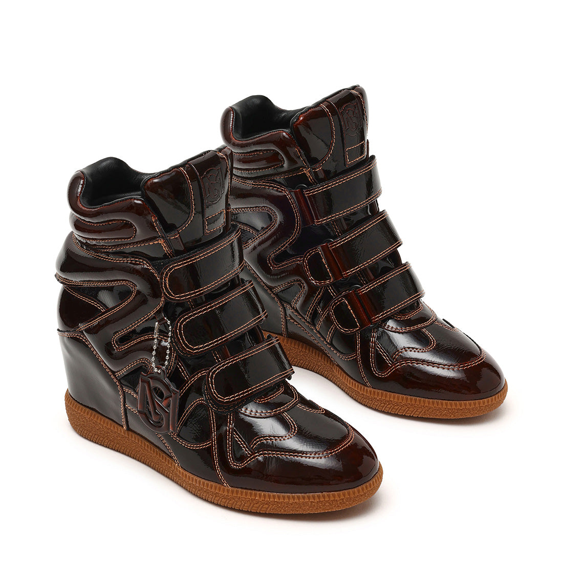 Mavis Sneaker BRN PATENT - view 2