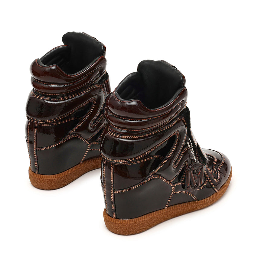 Mavis Sneaker BRN PATENT - view 3