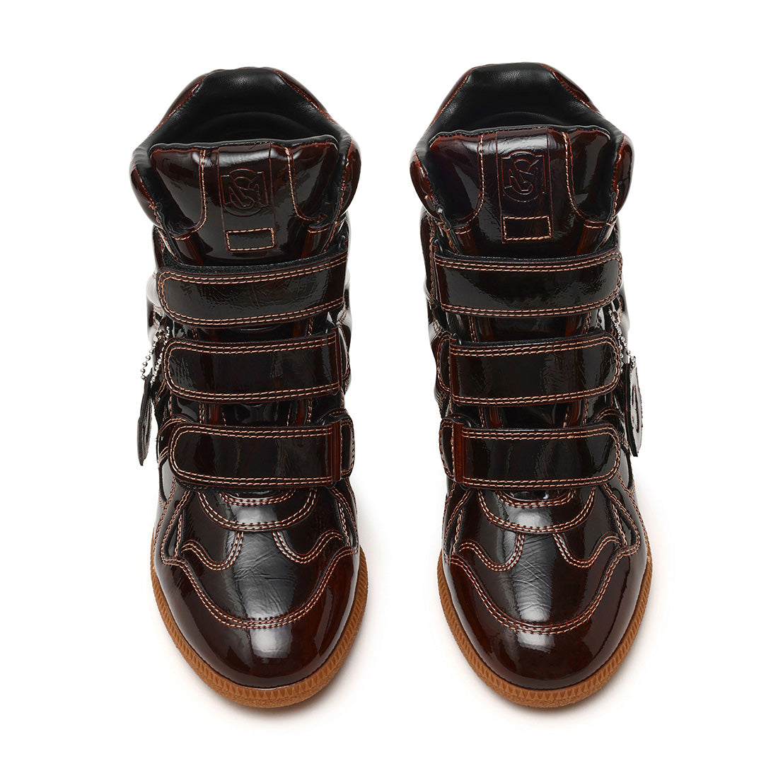 Mavis Sneaker BRN PATENT - view 4