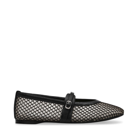 STEVE MADDEN Rejoice-M Ballerinas Black Mesh Baleríny a mokasíny