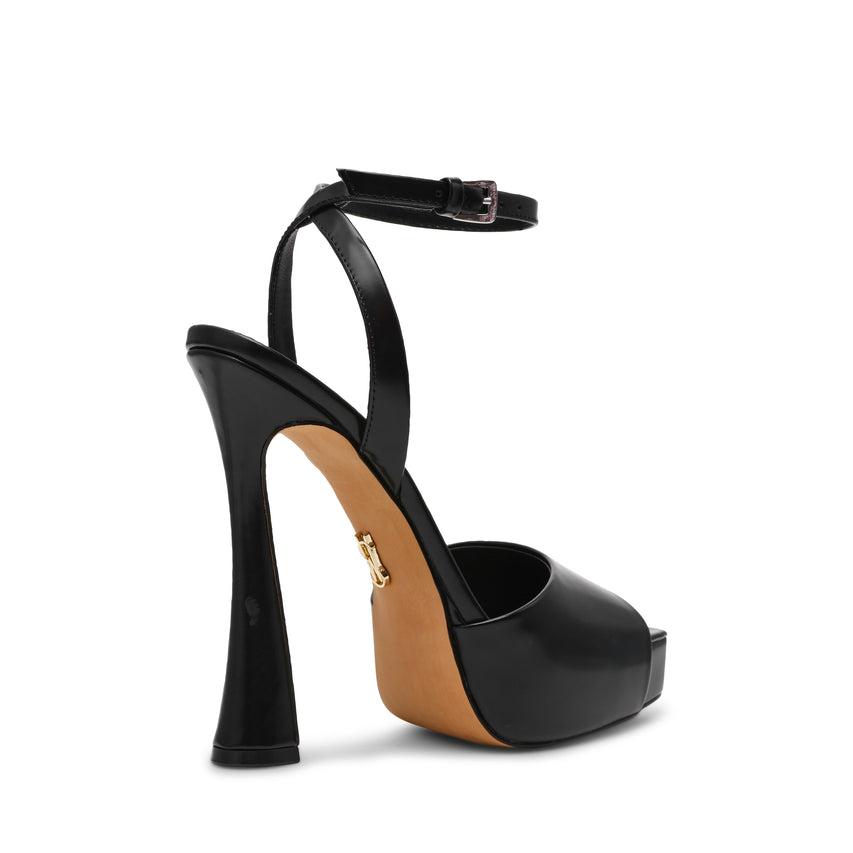 Sass Sandal BLACK LEAT