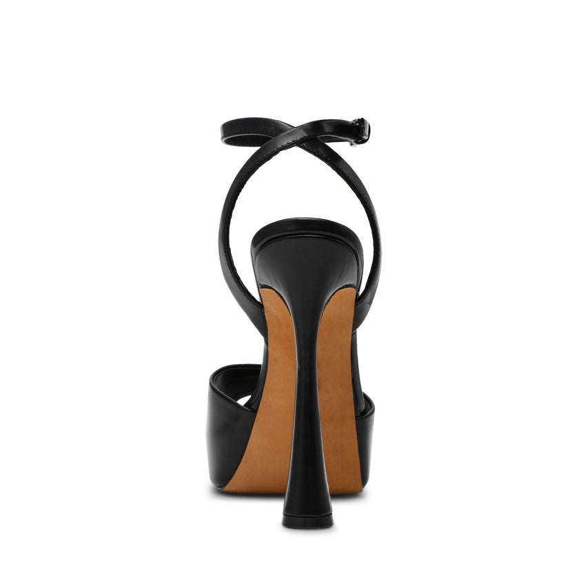 Sass Sandal BLACK LEAT