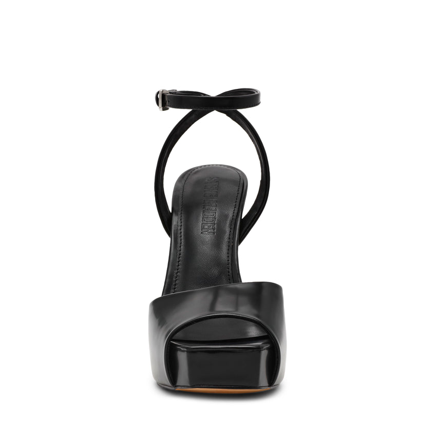 Sass Sandal BLACK LEAT