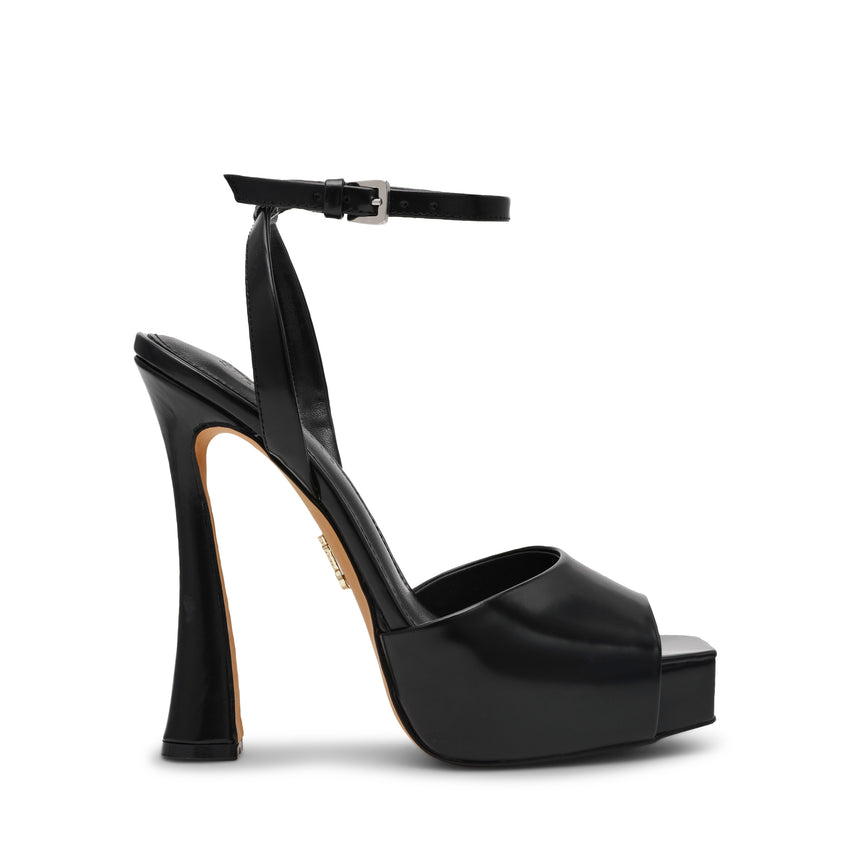 Sass Sandal BLACK LEAT