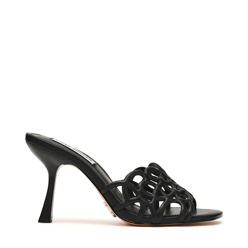 Seesaw Sandal BLACK LEATHER