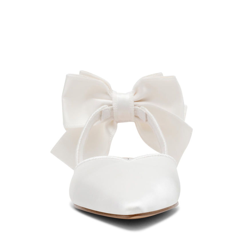 Synthia Flat Shoe IVORYSATIN