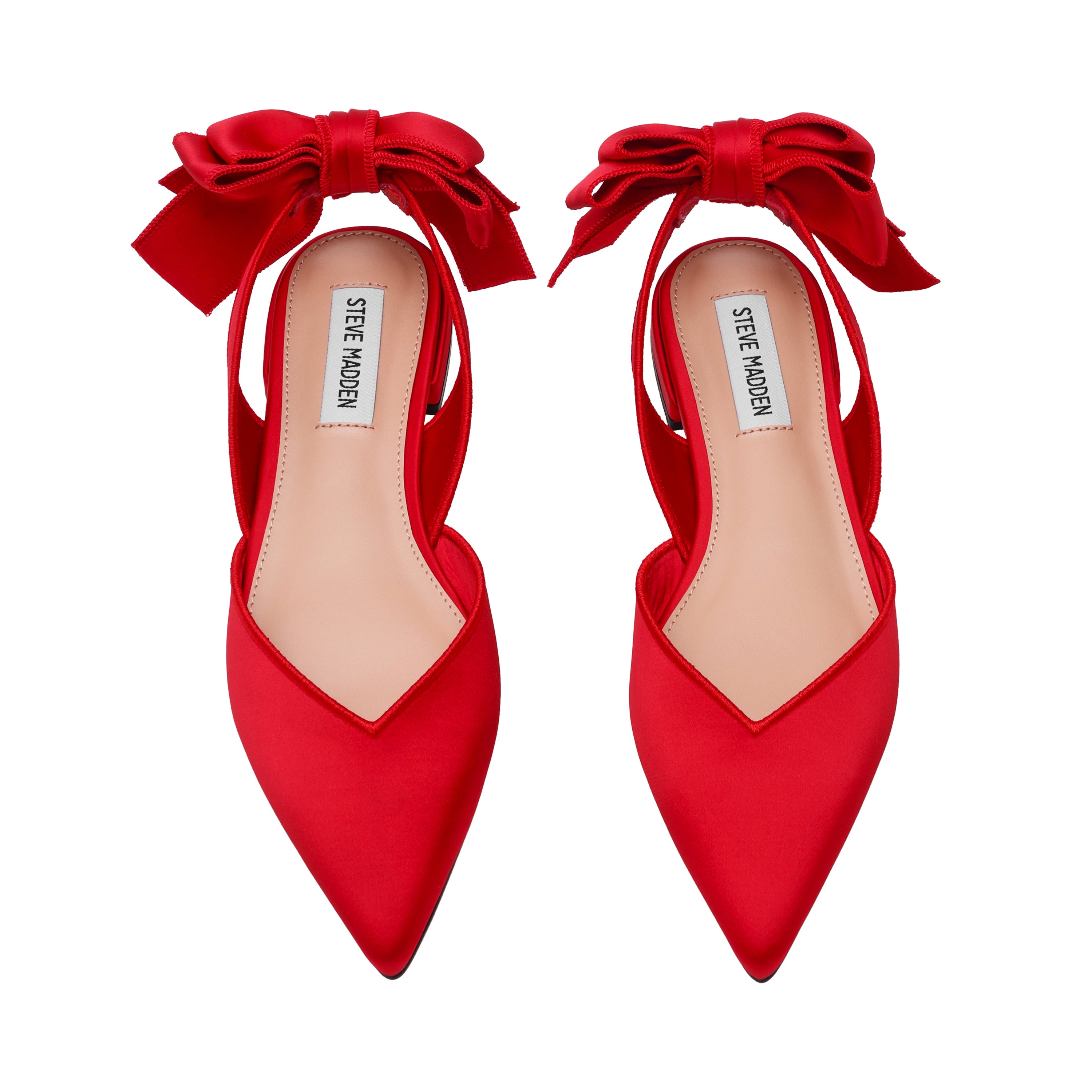 Synthia Flat Shoe RED SATIN