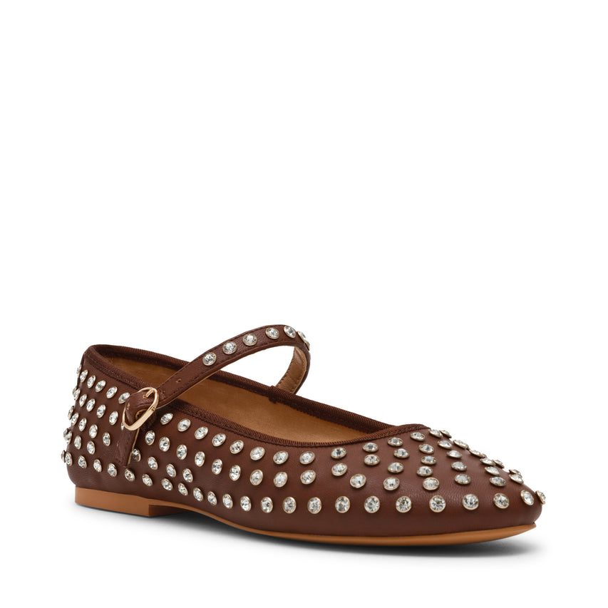 Vinetta-R Flat Shoe DK SEPIA BRN